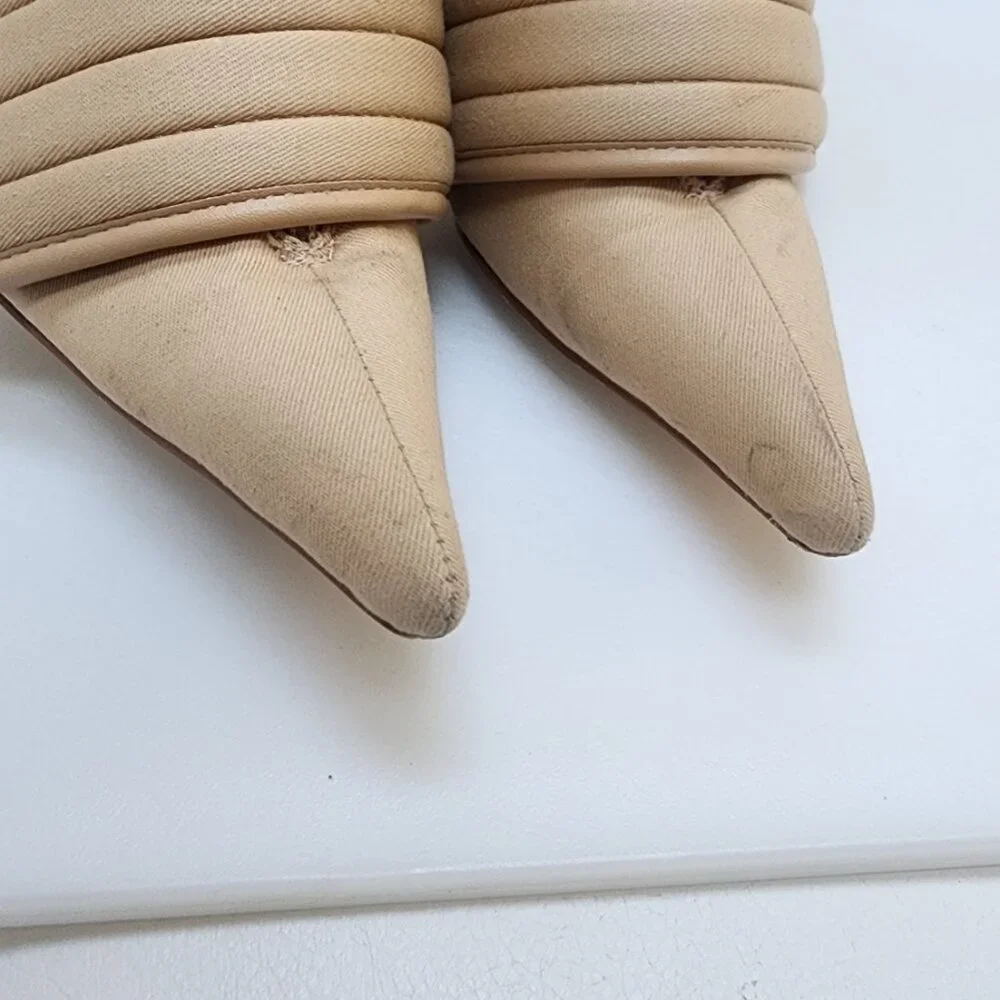 CALECHIE Women's Desert Moto Boots - Tan Faux Suede - Size 8 - Picture 3 of 12